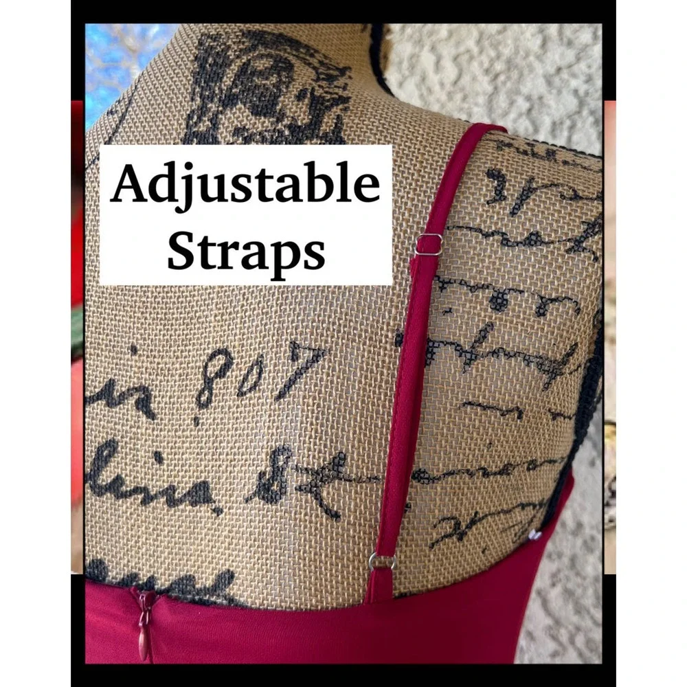 Lulus Cause for Commotion Red Pleated Bustier Maxi Dress Size M - Picture 4 of 14